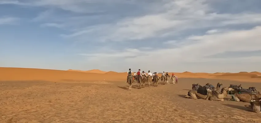 Taking Camel Trek Into The Erg Chebbi Dunes 4